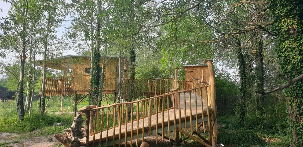 La Cabane Perchee Villelaure Exterior foto